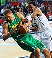 Robertas Javtokas and Andre Iguodala
