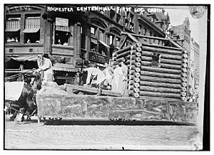 Rochester Centennial - First Log Cabin