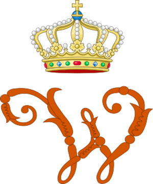 Royal Monogram of Queen Wilhelmina of the Netherlands