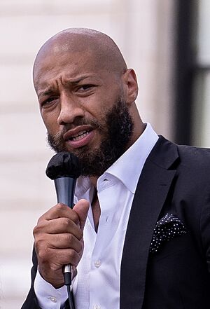 Royce White speaks at Native Lives Matter Rally (cropped).jpg