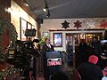 Senator Coleman Young II (D-Detroit) announces his run for the 13th Congressional District at Mario's