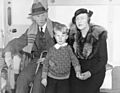 Sinclair Lewis with Dorothy Thompson and son 1935