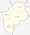 Sliven Oblast map