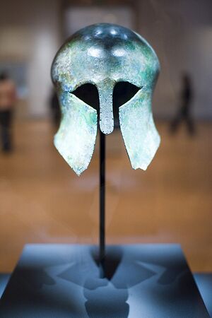 Sohn kee jung bronz helmet korea