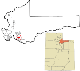 Location in Summit County and the state of Utah