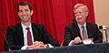 U.S. Senator Tom Cotton and former Ambassador to the U.N. John Bolton speaking at the 2015 Conservative Political Action Conference (CPAC) in Maryland