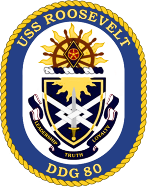 USS Roosevelt DDG-80 Crest