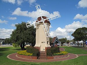 Victoria Park wishing well and windmill 2