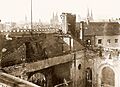 View of the old synagogue in Aachen after its destruction during Kristallnacht 02, refreshed