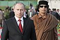 Vladimir Putin with Muammar Gaddafi-2