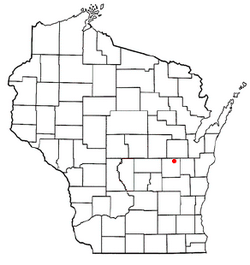 Location of Clayton, Winnebago County, Wisconsin