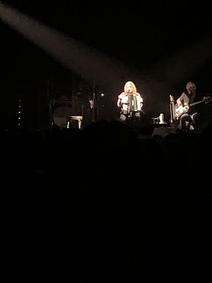 “Weird Al” Yankovic performing with accordion while on The Unfortunate Return of the Ridiculously Self-Indulgent, Ill-Advised Vanity Tour