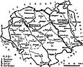 1938 map of interwar county Botosani