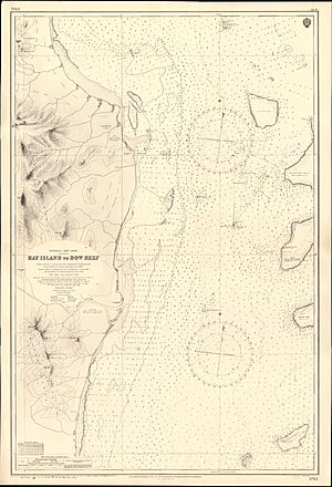 Admiralty Chart No 3762 Hay Island to Bow Reef, Published 1911