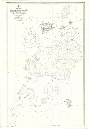 Admiralty Chart No 3 Chagos Archipelago, Published 1839, Large Corrections 1906