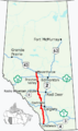 Alberta Highway 22 Map