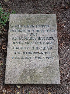 Assistens Kirkegård - Lauritz Melchior