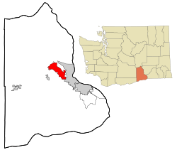 Location of West Richland, Washington