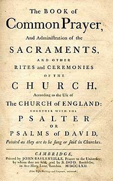 Book of common prayer 1662