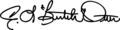 Butch Otter Signature