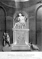 Canova's Statue of General George Washington, lithograph by Newsam