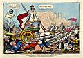 Caricature of Queen Caroline as Boudica