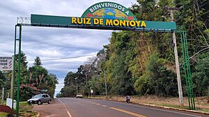 Cartel Capioví (Misiones, Argentina). Entrada Avenida San Alberto (03).jpg