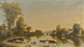 Charles Baker River Landscape with Cattle