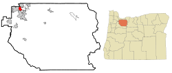 Location of Oak Grove, Oregon