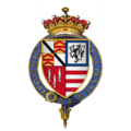 Coat of arms of Sir Robert Radcliffe, 1st Earl of Sussex, KG
