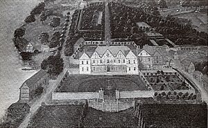 Combermere Abbey oil (c1730)