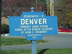 Denver, Pennsylvania Keystone Marker, November 2013