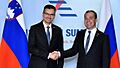 Dmitry Medvedev and Marjan Sarec at the 12th ASEM Summit (1)