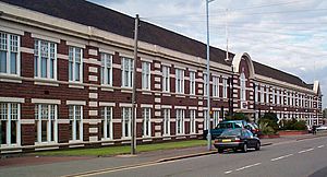 Drews Lane, Ward End, Birmingham - factory front 2000