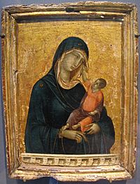 Duccio di buoninsegna, madonna col bambino, 1300 ca.