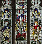 Fetcham, St Mary's Church, East window, detail