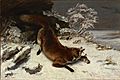 Fox In The Snow - Courbet (1860)