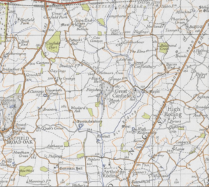 Great Canfield civil parish, Essex 1945.PNG