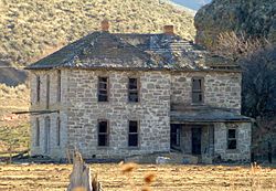 The Moses and Mary Hart Stone House and Ranch Complex, in the vicinity of Westfall