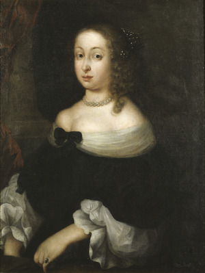 Hedvig Eleonora, 1636-1715, drottning av Sverige, prinsessa av Holstein-Gottorp (Nicolas Vallari) - Nationalmuseum - 40112.tif