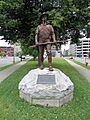 Hiker at Billings Park in Syracuse NY