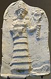 Babylonian terracotta relief of Ishtar from Eshnunna (early second millennium BC)