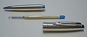 Jinhao 182 twist action ballpoint pen disassembled