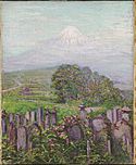 Lilla Cabot Perry, Mount Fuji with Gravestones, Harvard.jpg