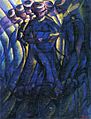 Luigi Russolo, 1912, Sintesi plastica dei movimenti di una donna (Synthèse plastique des mouvements d'une femme), oil on canvas, 86 x 65 cm, Musée de Grenoble