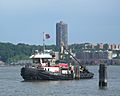 MV Gelberman USACE Hudson with debris jeh