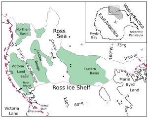 Map of West Antarctic Rift (WARS)