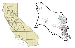 Location within Marin County