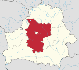 Location of Minsk Voblasc