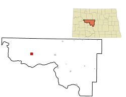 Location of White Shield, North Dakota